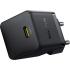 Baseus Palm Fast Charger 1C 20W EU Cluster Black (with Baseus Mini White Cable USB-C to USB-C 60W (20V/3A) 1m Cluster Black)